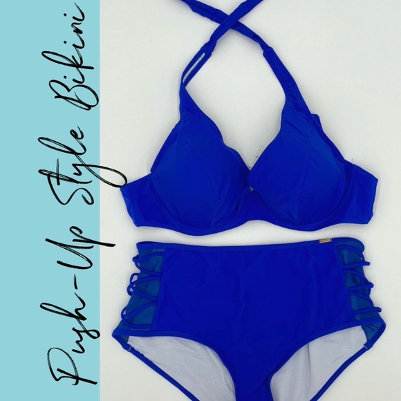 Peacock Plus Size Bikini Set - Picture 1 of 4